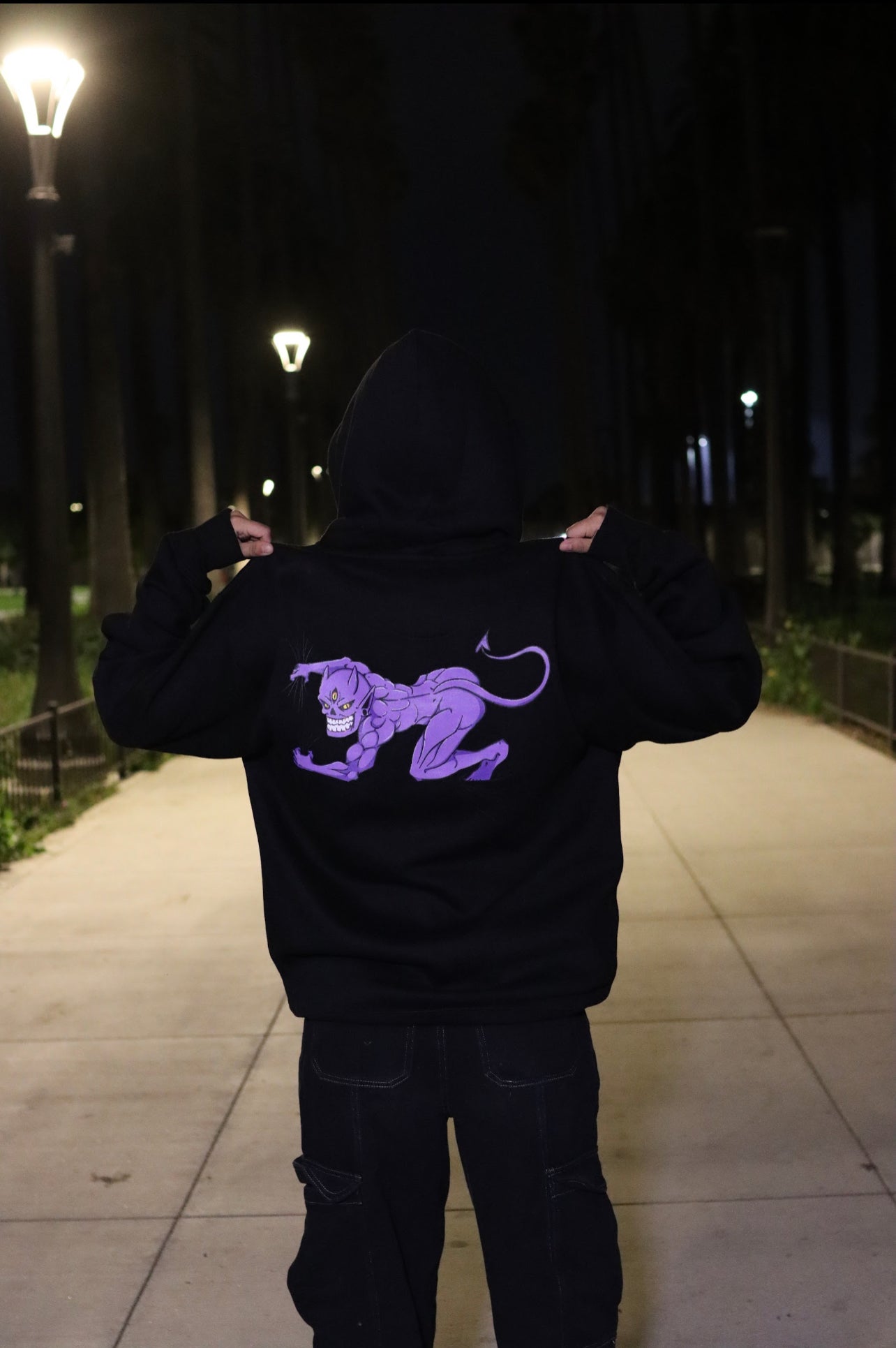 Purple Demon Hoodie